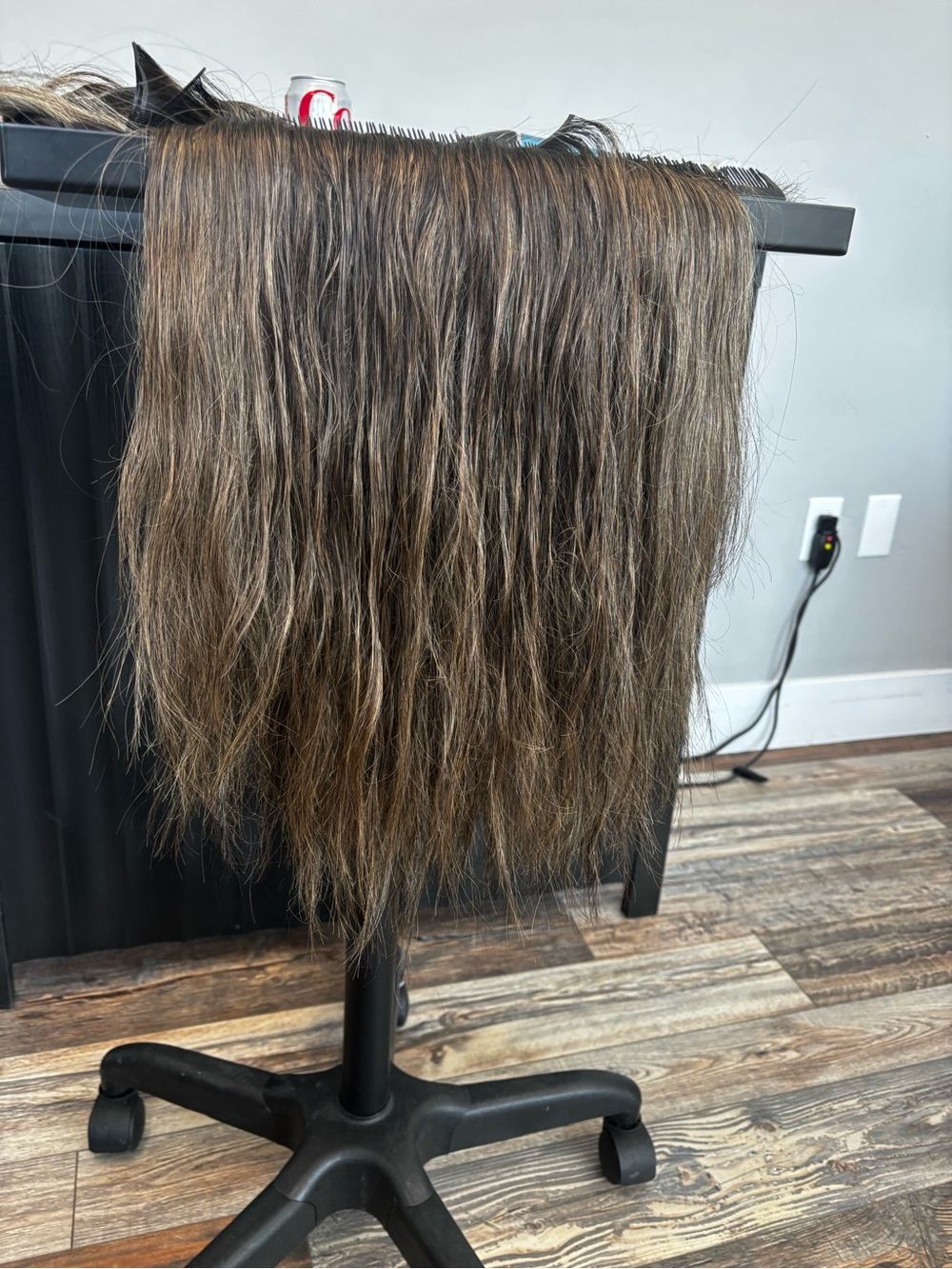 Premium Brown Clip-In Hair Weft Extensions - Natural Light Brown Blend
